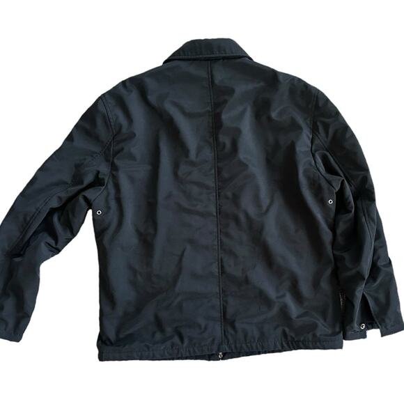 Men’s Black Collared Reaction Kenneth Cole Jacket Size G Mens Black Coat - Picture 4 of 12